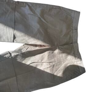 Tan chino trousers with a